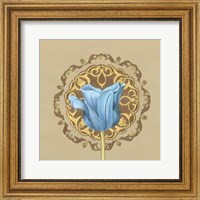 Framed Gilded Tulip Medallion II