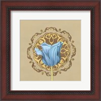 Framed Gilded Tulip Medallion II