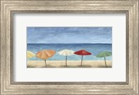 Framed Ocean Umbrellas I