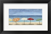 Framed Ocean Umbrellas I