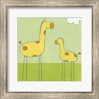 Framed 'Stick-Leg Giraffe I' border=