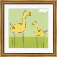 Framed Stick-Leg Giraffe I