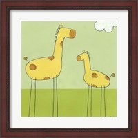 Framed Stick-Leg Giraffe I