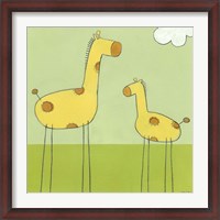 Framed Stick-Leg Giraffe I