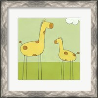 Framed Stick-Leg Giraffe I