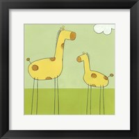 Stick-Leg Giraffe I Framed Print