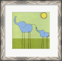 Framed Stick-Leg Elephant II