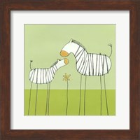 Framed Stick-Leg Zebra II