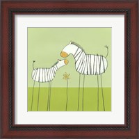 Framed Stick-Leg Zebra II