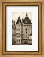 Framed Small Sepia Chateaux VI
