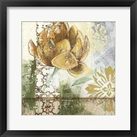 Globeflower Fresco I Framed Print