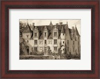 Framed Petite Sepia Chateaux III