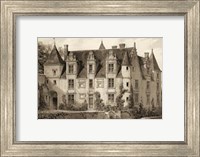 Framed Petite Sepia Chateaux III