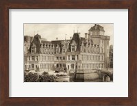 Framed Petite Sepia Chateaux IV