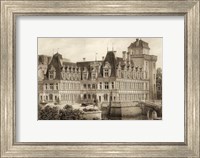 Framed Petite Sepia Chateaux IV