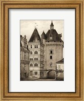 Framed Petite Sepia Chateaux VI