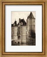 Framed Petite Sepia Chateaux VII