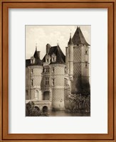 Framed Petite Sepia Chateaux VII
