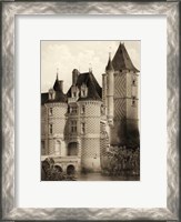 Framed Petite Sepia Chateaux VII