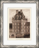 Framed Petite Sepia Chateaux VIII