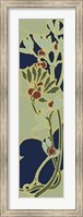 Framed Nouveau Floral Panel II