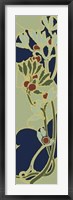 Nouveau Floral Panel II Framed Print