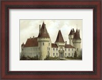 Framed Petite French Chateaux I