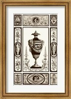 Framed Sepia Pergolesi Urn II