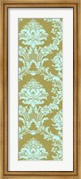 Framed Vivid Damask In Gold I