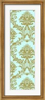 Framed Vivid Damask In Gold II