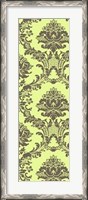 Framed Vivid Damask In Green II