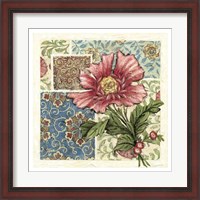 Framed Rose Chintz I