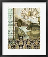 Elegant Water Lily I Framed Print