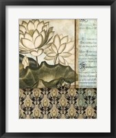 Elegant Water Lily II Framed Print
