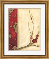 Framed Crimson Branch I