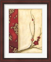 Framed Crimson Branch I