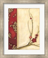 Framed Crimson Branch I