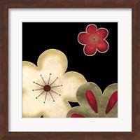 Framed Pop Blossoms In Red I