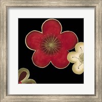 Framed Pop Blossoms In Red II