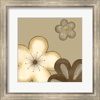 Framed Pop Blossoms In Neutral I