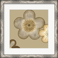 Framed Pop Blossoms In Neutral II