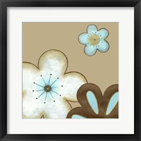 Framed Pop Blossoms In Blue I