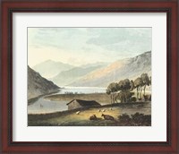 Framed Picturesque English Lake I