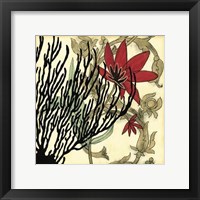 Framed Coral Tapestry IV