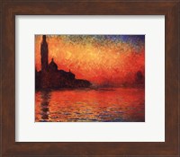 Framed San Giorgio Maggiore at Twilight (Dusk in Venice), c.1908