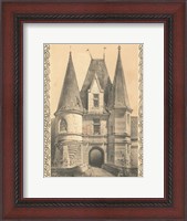 Framed Bordeaux Chateau II