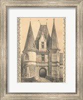 Framed Bordeaux Chateau II