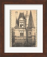 Framed Bordeaux Chateau IV