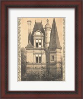 Framed Bordeaux Chateau IV