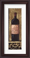 Framed Beaujolais Wine Bottle